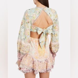 Hemant & Nandita Tiana Floral Cotton Mini Dress Size Small